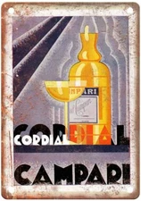 DUIGHEROFF, Nicolay Cordial Campari, 1941 Liquor Poster Retro Look Sign E853