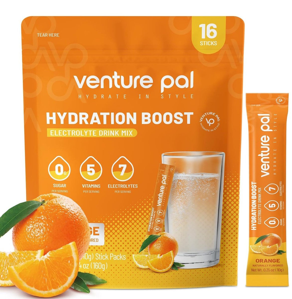 Venture Pal Sugar Free Electrolyte Powder Packets Liquid Daily