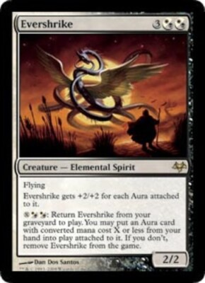 Slightly Played, English - 1 x MTG Evershrike - Foil Eventide