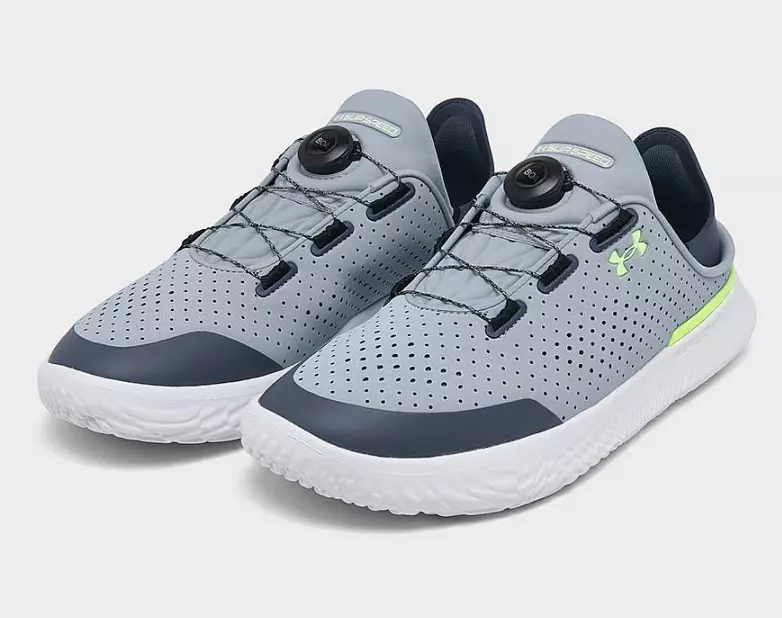 Under Armour Slip Speed Training Shoes Grey Navy Lime ALL SIZES 3026197 402