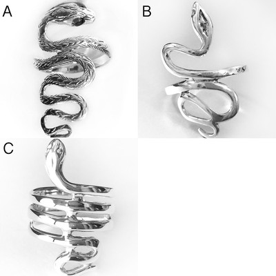 Größe 6 ~ 9 - Schlange Sterlingsilber Ring - Schlange Silberring - Schlangenring - poliert