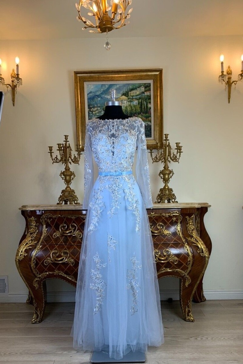 long sleeve rhinestone prom dress Pearl Short Lace Long Sleeve Sexy Prom Dress with Rhinestones   YESBABYONLINE
