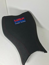 RR36 Honda CBR1000RR Fireblade 2008-2016 Black vinyl cover / red topstitch-FRONT