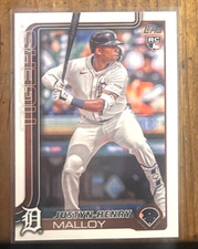 2025 Topps 269 Justyn-Henry Malloy RC Rookie Tigers Baseball Card