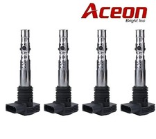 Set of 4 ACEON Ignition Coil For Audi & Volks...