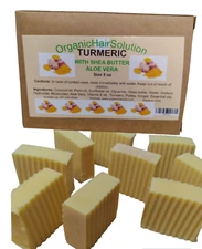 Turmeric Bar Soap  Face With Aloe Vera& Ginger | Reduces Dark Spots &Fades Scars