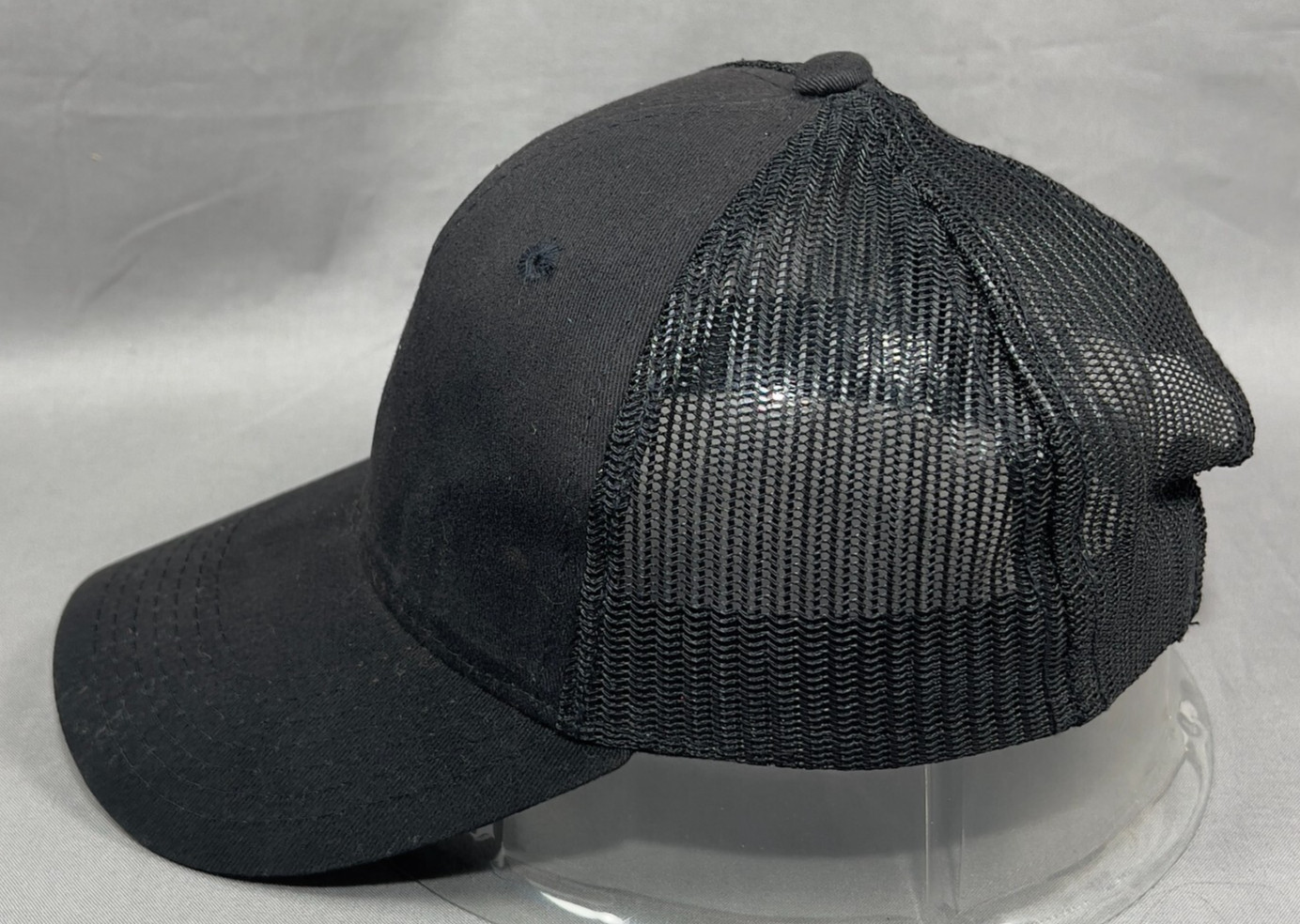Blank Plain Solid Snapback Cap Hat Black  Basebal… - image 4