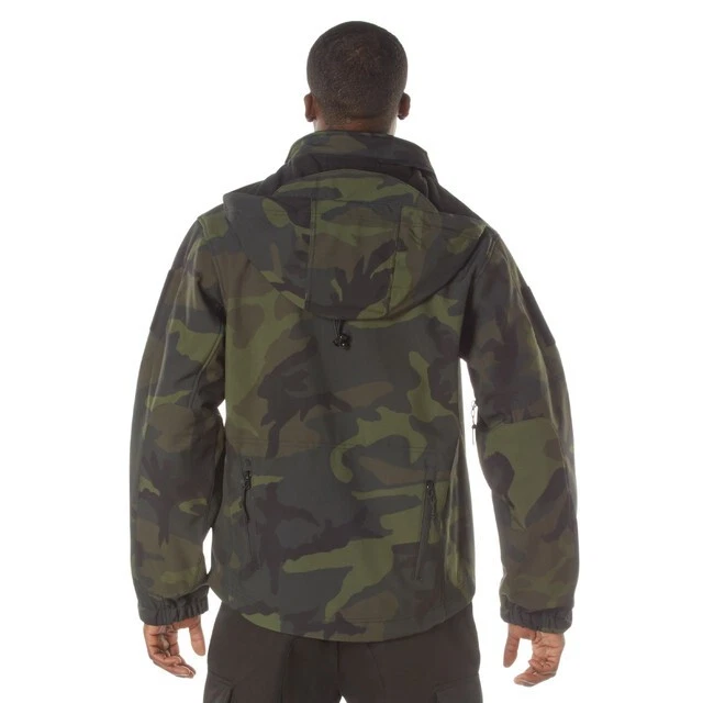 Rothco Midnight Camo Special Ops Soft Shell Jackets - Midnight Woodland Camo - Image 2 of 4