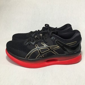asics metaride black red