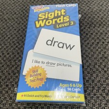 NEW/SEALED TREND "Sight Words" Level 3 Flash Cards Age 6 w 96 Cards