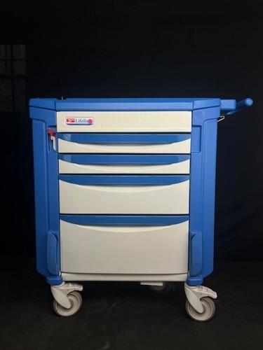 Metro Lifeline CO5-990A Medical Emergency Crash Cart - Blue