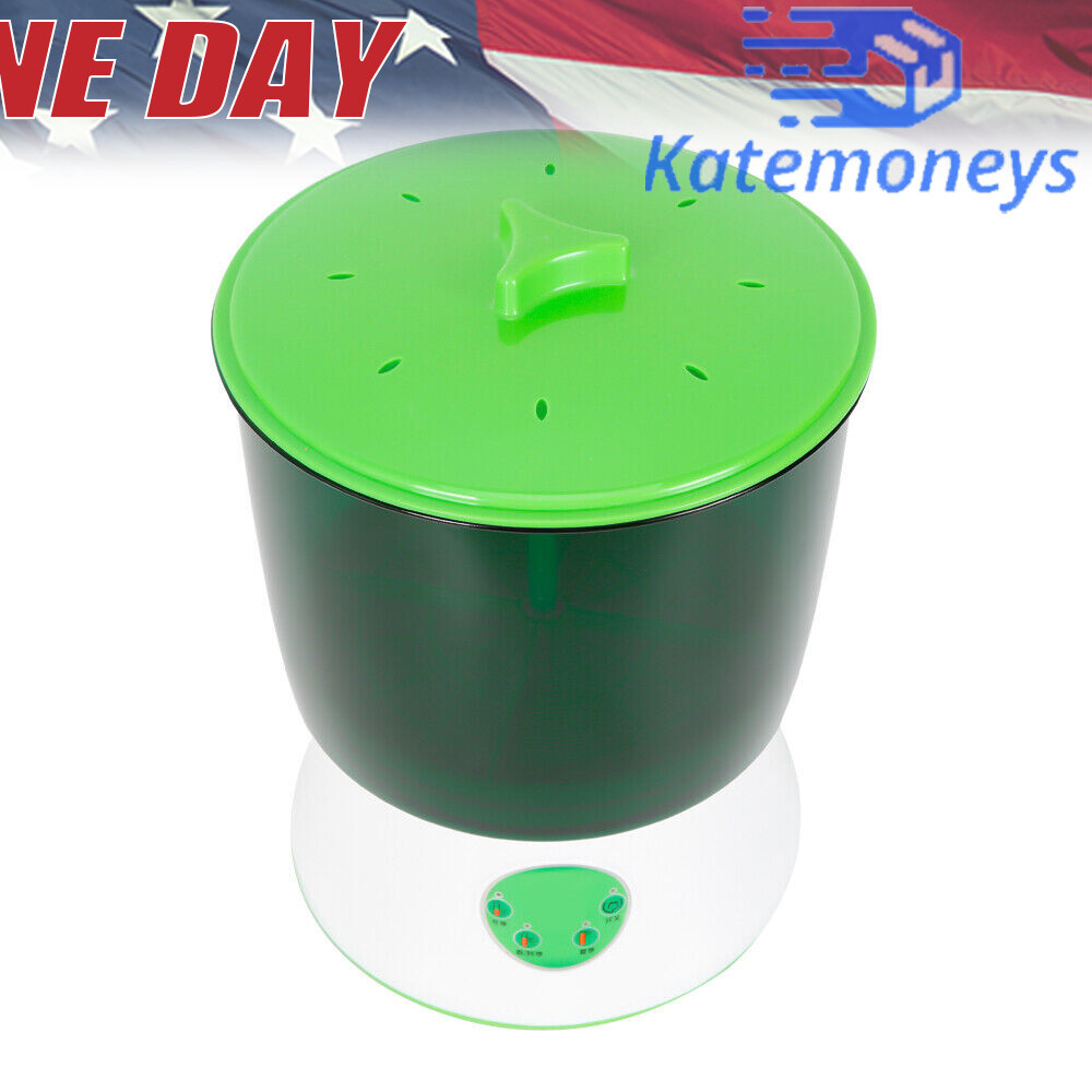 2-Layer Bean Sprouts Machine Large Capacity Automatic Bean Sprouter Grow Tool US