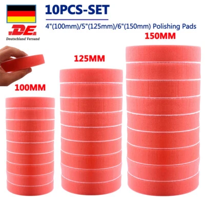 10 piatti lucidatura auto 4/5/6 pollici tamponi lucidatura incolla spugna lucidatura disco lucidatura