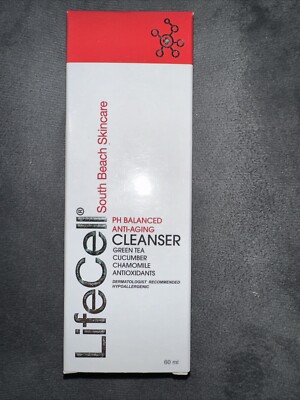 LifeCell South Beach Skincare  PH BALANCED ANTI-AGING CLEANSER - 60 ml - W/ Box