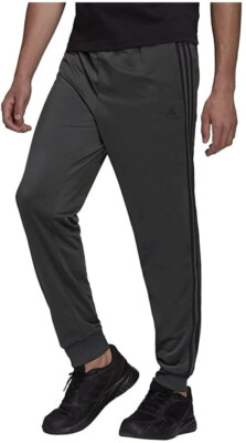 adidas Mens Tricot Track Jogger Grey/Black Joggers Pants H46109 Sizes M, L, 3XL