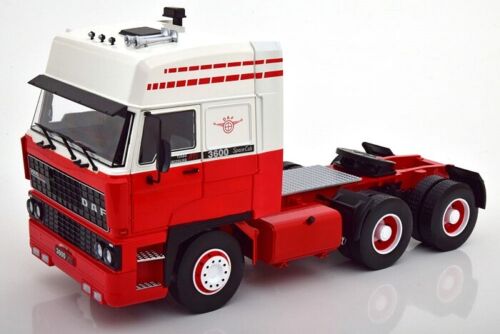 RoadKings DAF 3600 SpaceCab Truck 1986 white red 1:18 180093