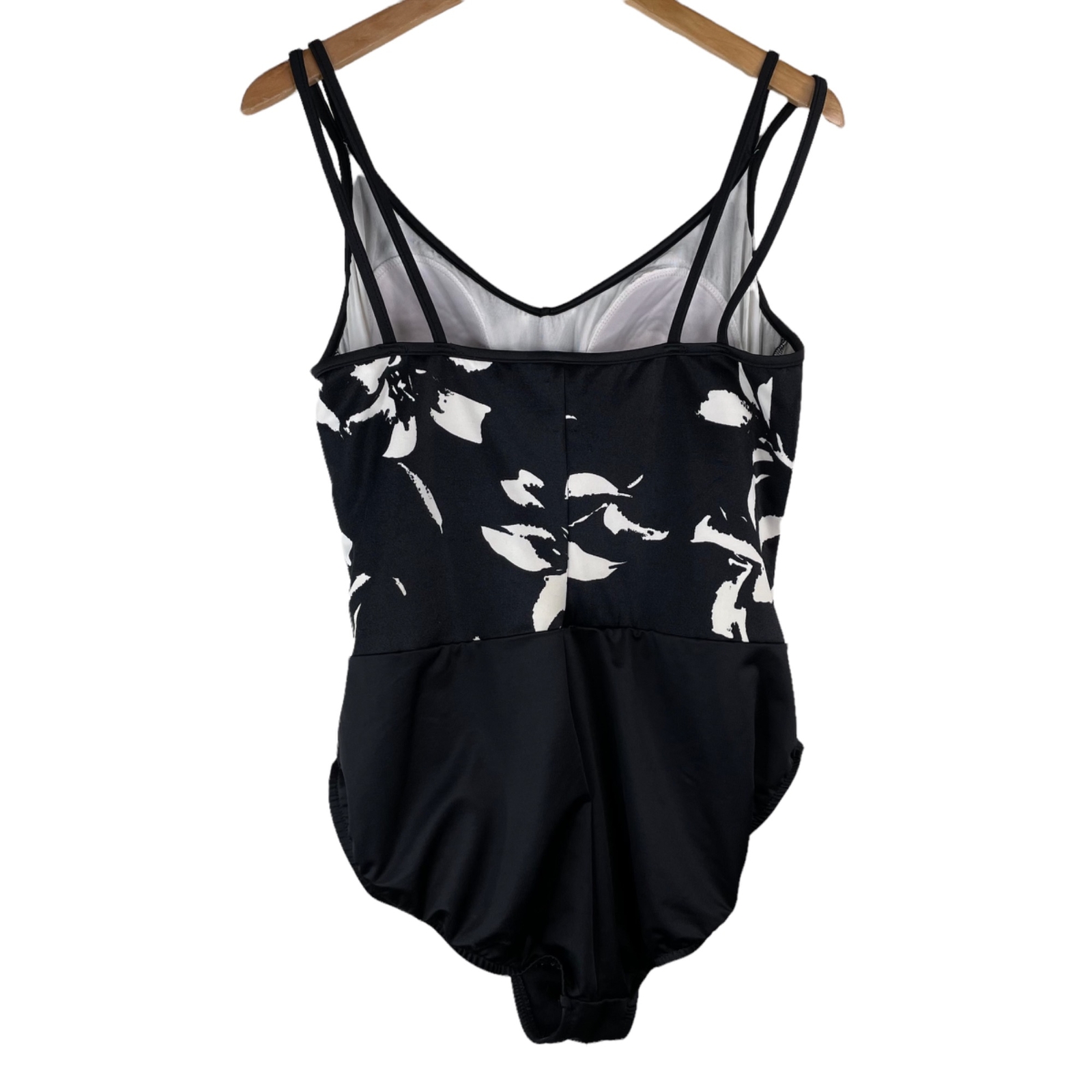 Trimshaper Floral One Piece Swimsuit Sleeveless Doubl… Gem