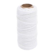White Braided Polyester Mini Blind Cord - 171 Feet Spool Tube - 150lb Strength