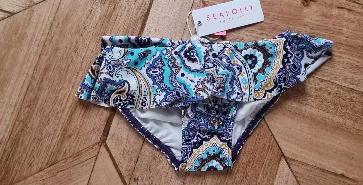 Seafolly - Girls Summer Chintz Paisley Frill Tankini/Bathers - Size 4 RRP $59.95 image 3