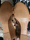 Dollhouse strappy wedge tan size 7.5 women's ladies shoe summer — photo 6