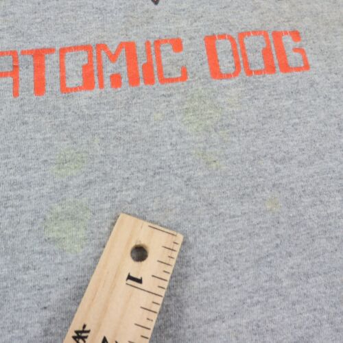T-shirt vintage George Clinton uomo 2XL cane atomico grigio "perché devo sentire" rara - Foto 8 di 10