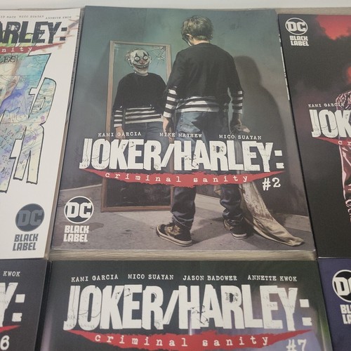 Joker Harley Quinn Criminal Sanity 1,2,3,6,7,8 & Secret Files Black Label Comics - Picture 3 of 8