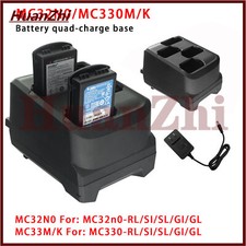 4-Slot Battery Charging Cradle Adapter power supply for zebra MC3200 MC330M/K
