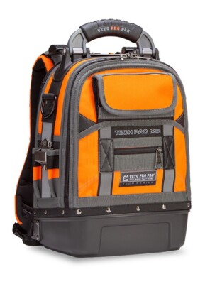 Veto Pro Pac Tech Pac Mc Hi Viz Orange Small Tool Backpack | eBay