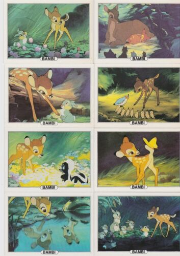1982 DISNEY MOVIE SCENES SERIES A SET #3 BAMBI TRADING CARD SET (1-18) - Picture 1 of 3