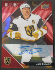 Jack Eichel 2024-25 Upper Deck Allure Red Rainbow Autograph #50 Vegas Knights