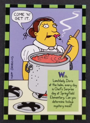 #ad Simpsons 1994 Lunch Lady Doris Skybox Card #10 NM $1.98