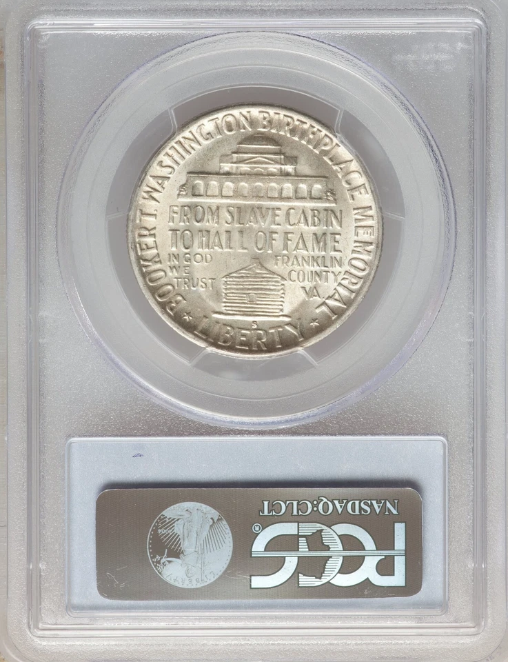1950-S Booker T. Washington Commemorative Half Dollar PCGS MS 64 - Image 2 of 2