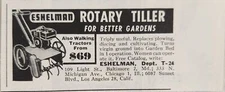 1955 Print Ad Eshelman Rotary Tillers for Better Gardens Baltimore,Maryland
