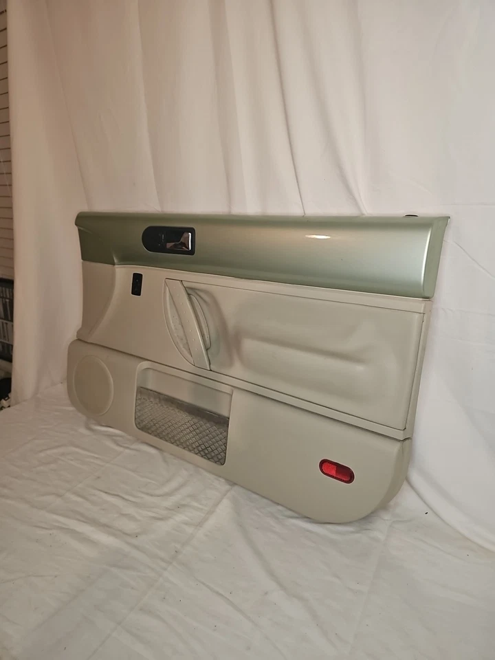 Painel de porta Volkswagen Beetle 1998-2010 janela de energia de passageiros creme verde cibergreen - Imagem 3 de 4