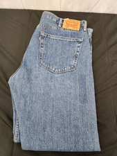 Levi’s 505 Men’s Jeans 38x32 Regular Fit Straight Leg Denim