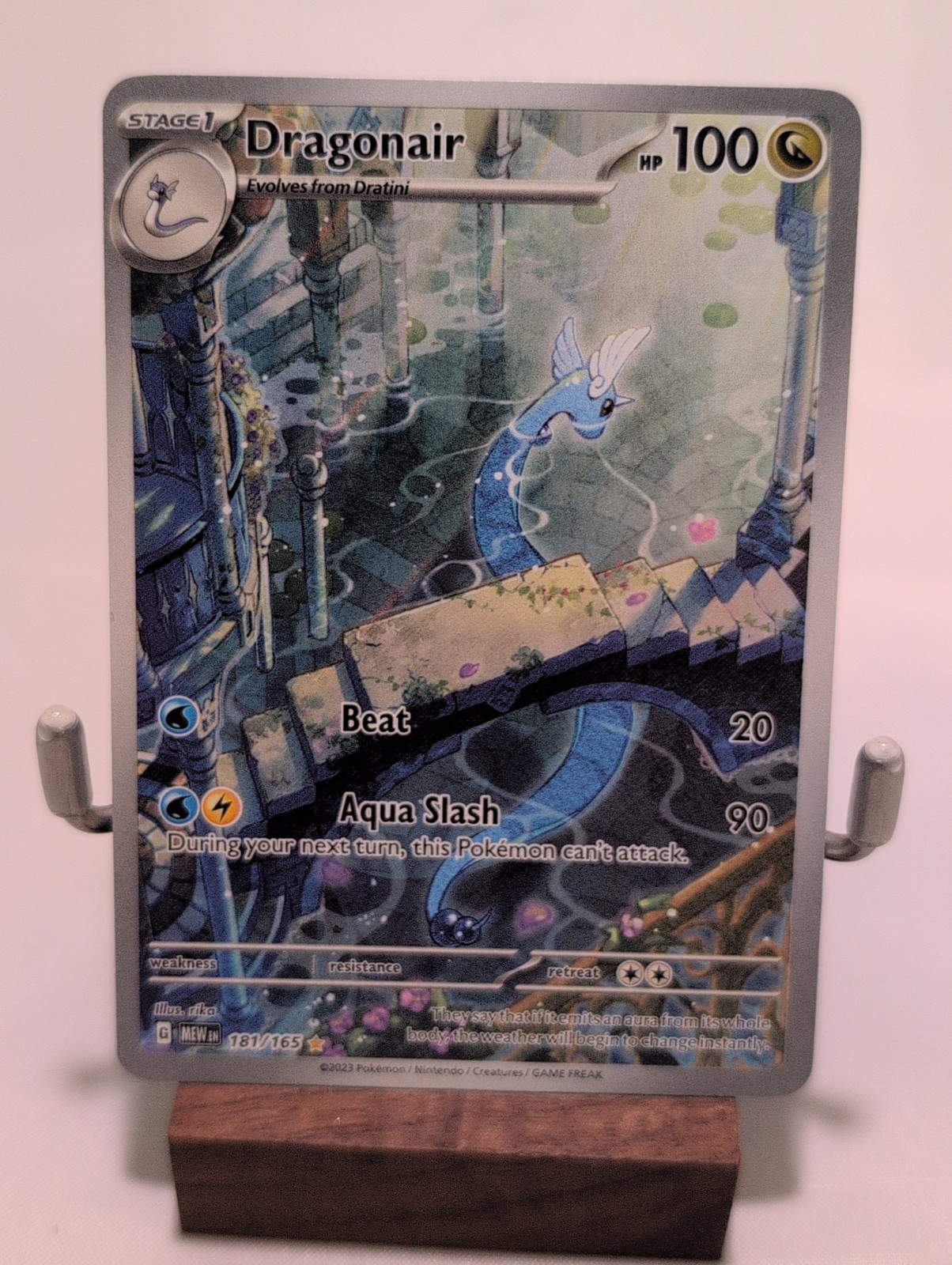 Pokemon TCG Dragonair 181/165 SV Scarlet & Violet 151 IR Full Art Holo EN