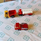 LOT Vintage Construction Toy Farm Vehicles Cars Matchbox Trucks Gas Tanker Dump