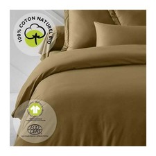 Parure de lit - TODAY - 240 x 260 cm - Coton 100% - Bio - Bronze