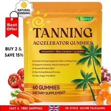 Tanning Gummies | Tanning Gummy | Beta Carotene | Faster Darker Tan