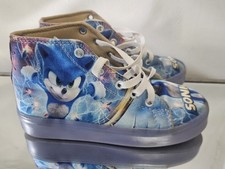Sonic Inspired Light Up Sneakers High Top READ POSSIBLE SIZE 2 READ 