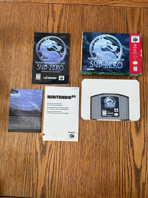 Nintendo 64 N64 Authentic Mortal Kombat Sub Zero CIB