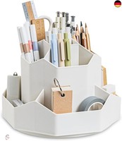 Newpop Schreibtisch Organizer, 360 Grad Drehbarer Stiftehalter, Stifte