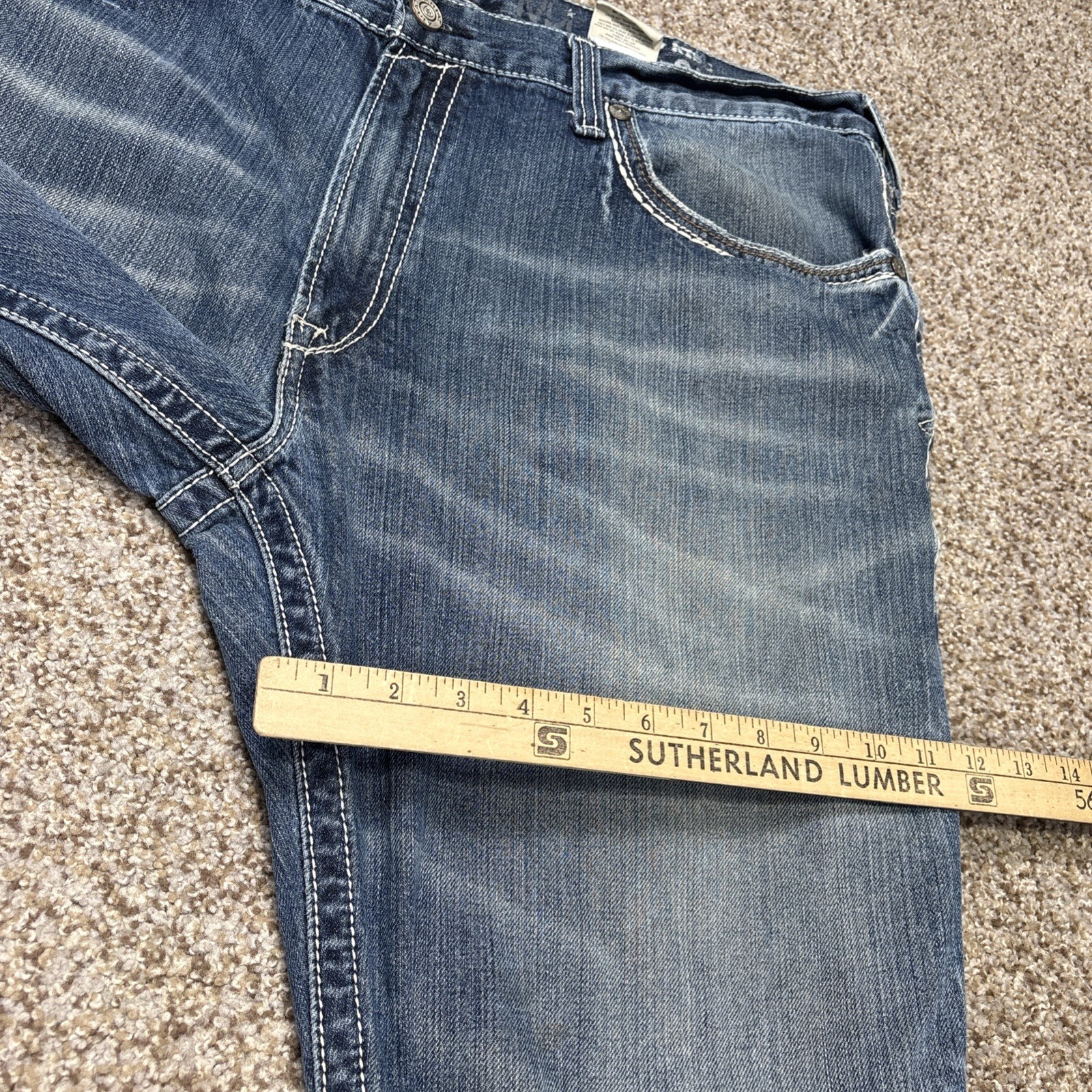 Ariat Jeans Mens 40x32 Blue M4 Low Rise Boot Workwear Denim Fits 40 X 31 - View 13