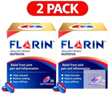 2 x Flarin 200mg Joint Pain & Inflammation Relief Lipid Soft Capsules 30 Pack