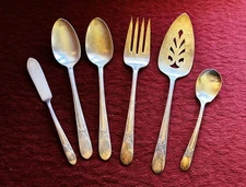 Wm. Rogers silverplate Beloved Pattern 6 Pc. Hostess Serving Set