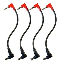 (4) Pack of Extra Short Pedal Power Cables for SKB PS-6 PS-15 Stomp 6 PS-8