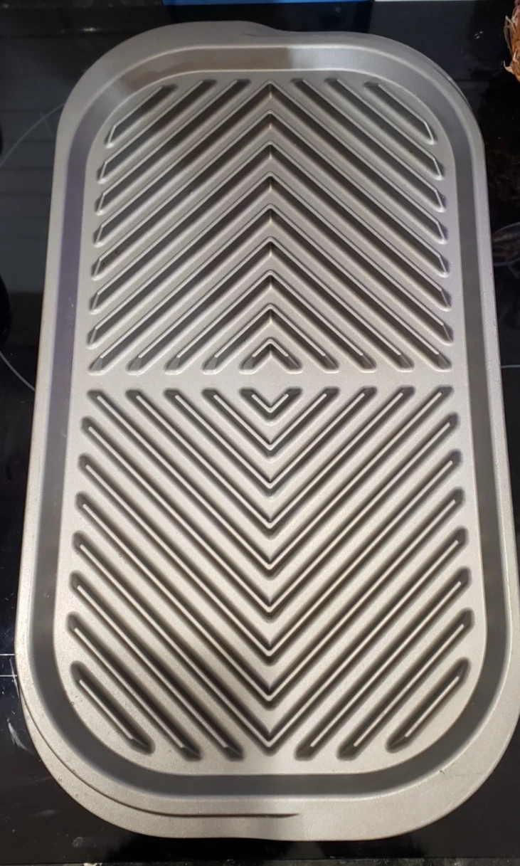 Nordic Ware Cast Aluminum Two Burner Reversible Grill / Griddle 19.5 " x 10.5"