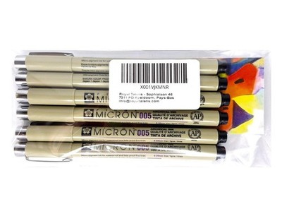 PIGMA MICRON 003,003,003,005,005,005 6 Stück schwarz