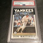 1986 My Favorite Topps Don Mattingly Card #180 Hit Man NY Yankees PSA 8 NM-MINT