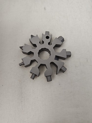 Neu Multitool 18 in 1 Schneeflocke Multitool silber mit Staubbeutel Geschenkidee Hubby - Bild 7 von 10
